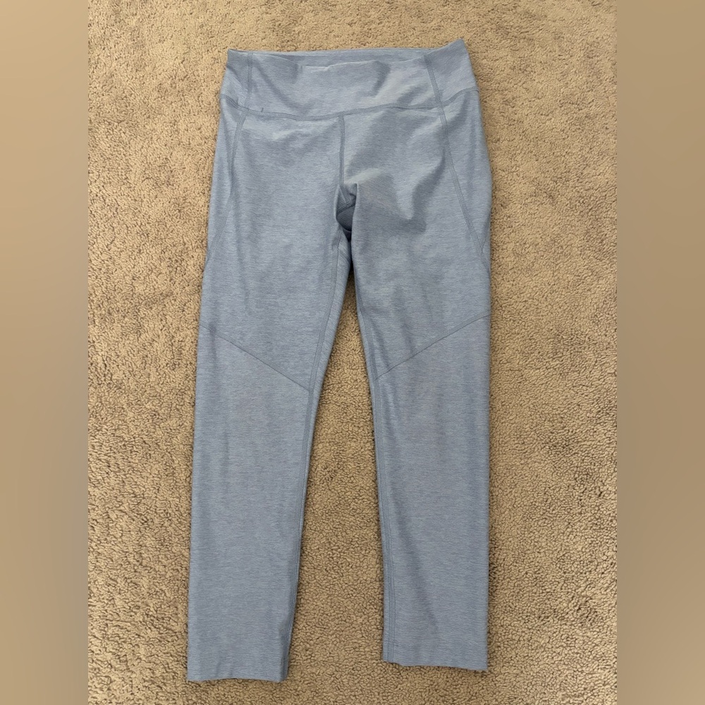 Outdoor Voices Women’s Blue Ankle Mid Rise Stretch Yoga Athletic Leggings Medium